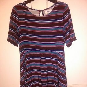 😘Girls cute multi colored stripped dress😍